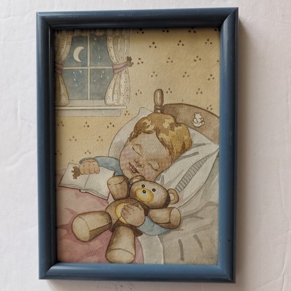 3 Vintage Figi Gift Ware San Diego Prints Adorable Children With Teddy Bears - Picture 6 of 9